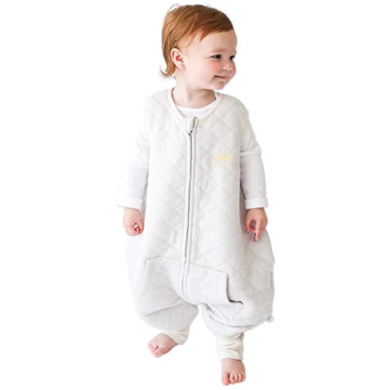 Tealbee Dreamsuit Toddler Sleep Sack with Feet - Walker Sleep Bag with Legs, Rayon made from Bamboo, All Season 1.2 TOG, 2-Way Zipper, 3T-4T - Sunshine - Image 1